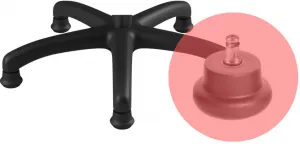 ENTELO Detská stolička Petit Black 3 HC+F s oporným kruhom, sivá Jasmine 33