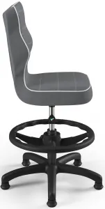 ENTELO Detská stolička Petit Black 3 HC+F s oporným kruhom, sivá Jasmine 33