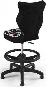 ENTELO Detská stolička Petit Black 3 HC+F s oporným kruhom, dinosaury Storia 30