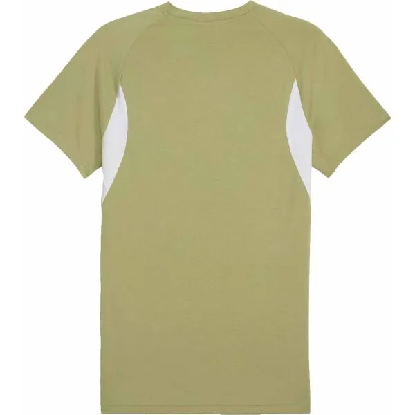 Puma TEAMEVOSTRIPE TEE Pánske tričko, khaki, veľkosť
