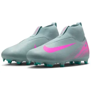Nike JR ZOOM SUPERFLY 10 ACAD FG/MG Detské kopačky, sivá, veľkosť 32