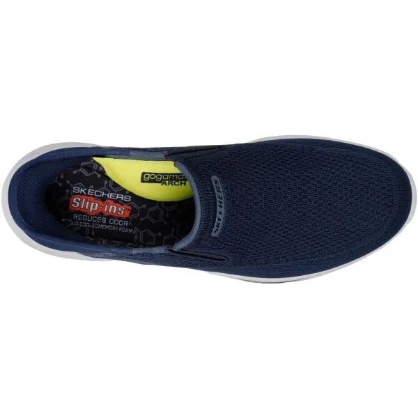 Pánska rekreačná obuv SKECHERS Slade Deacon Slip-Ins M navy white