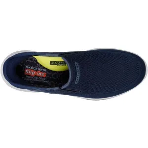 Pánska rekreačná obuv SKECHERS Slade Deacon Slip-Ins M navy white