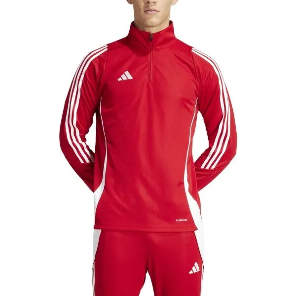 adidas TIRO24 TRAINING TOP Pánska mikina, červená, veľkosť
