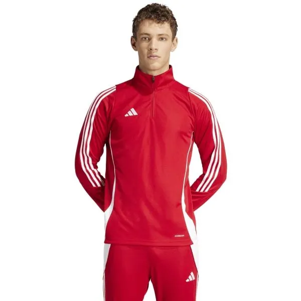 adidas TIRO24 TRAINING TOP Pánska mikina, červená, veľkosť