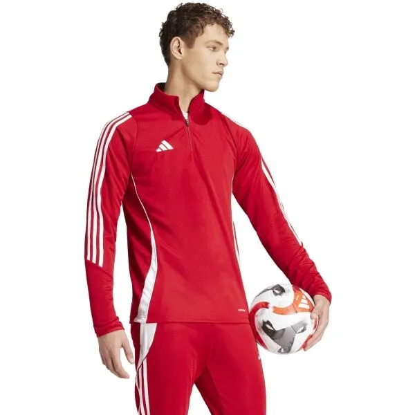 adidas TIRO24 TRAINING TOP Pánska mikina, červená, veľkosť