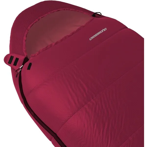 Crossroad GRANADA 200 Spací vak, vínová, veľkosť 200 cm - pravý zips