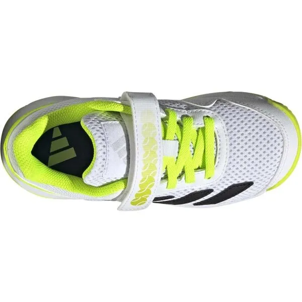 adidas COURTFLASH K COMFORT CLOSURE Detská tenisová obuv, biela, veľkosť