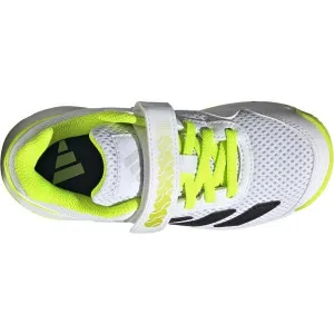 adidas COURTFLASH K COMFORT CLOSURE Detská tenisová obuv, biela, veľkosť