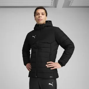 Puma TEAMADDITIONS HOODED PADDED JACKET Pánska bunda, čierna, veľkosť
