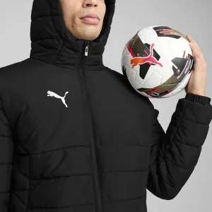Puma TEAMADDITIONS HOODED PADDED JACKET Pánska bunda, čierna, veľkosť
