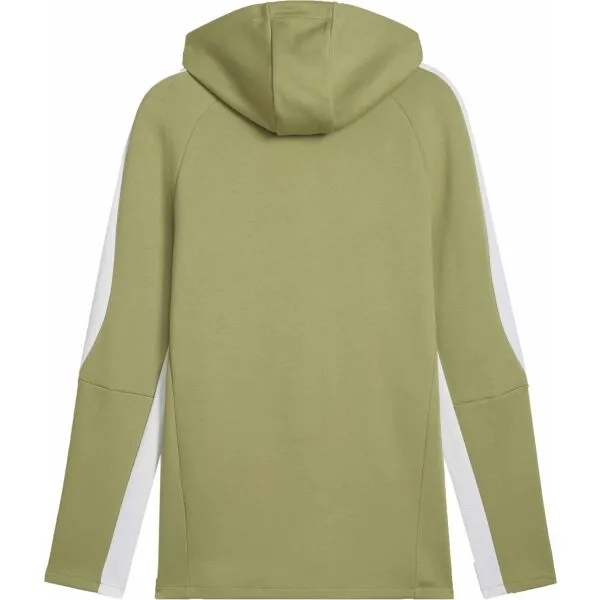 Puma TEAMEVOSTRIPE HOODED JACKET Pánska bunda, zelená, veľkosť