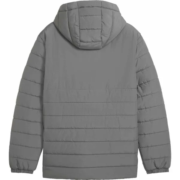Puma TEAMADDITIONS HOODED PADDED JACKET Pánska bunda, sivá, veľkosť