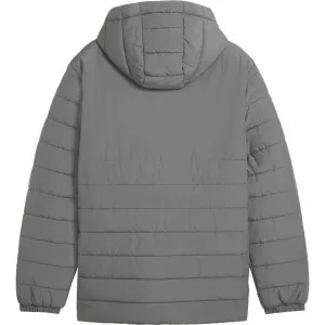 Puma TEAMADDITIONS HOODED PADDED JACKET Pánska bunda, sivá, veľkosť