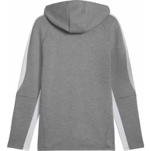 Puma TEAMEVOSTRIPE HOODED JACKET Pánska bunda, sivá, veľkosť