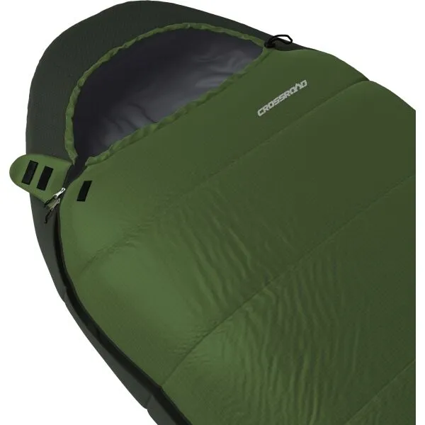 Crossroad GRANADA 225 Spací vak, zelená, veľkosť 225 cm - ľavy zips