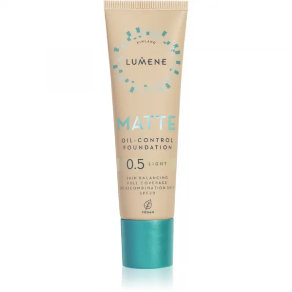 Lumene Matte Oil-Control zmatňujúci make-up SPF 20 odtieň 0,5 Fair Nude / Light 30 ml