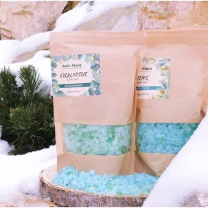 Folk & Flora Eucalyptus relaxačná kúpeľová soľ 500 g