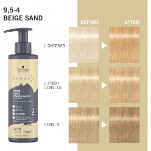 Schwarzkopf Professional Chroma ID Color Mask intenzívna farbiaca maska na vlasy odtieň 9.5-4 Beige Sand 300 ml