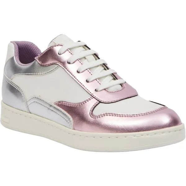 Silver women's sneakers Geox Jaysen - Women's