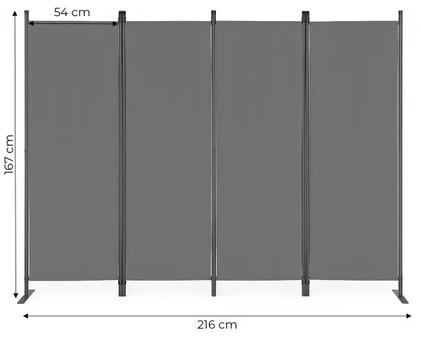 MultiGarden Zahradní zástěna PLETO 167x216 cm šedá