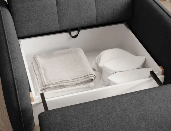 Eltap Rozkládací pohovka LAINE 102 cm Poco 10 černá