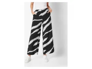esmara® Dámske široké nohavice Wide Leg (čierna/biela, 36)