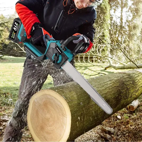 OneVAn / Newbeny NEWBENY 12-palcová 30cm bez uhlíková elektrická píla, akumulátorová, profesionálna, do záhrady, na prácu s drevom, rezný nástroj vhodný pre batériu 18V