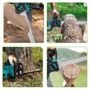 OneVAn / Newbeny NEWBENY 12-palcová 30cm bez uhlíková elektrická píla, akumulátorová, profesionálna, do záhrady, na prácu s drevom, rezný nástroj vhodný pre batériu 18V