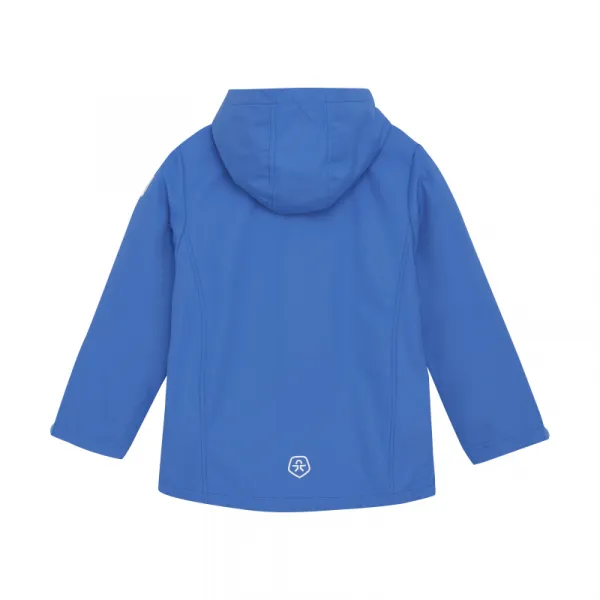 Chlapčenská turistická softshellová bunda COLOR KIDS Boys Softshell - Light weight-7556-Campanula