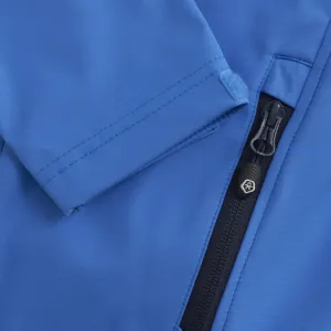 Chlapčenská turistická softshellová bunda COLOR KIDS Boys Softshell - Light weight-7556-Campanula