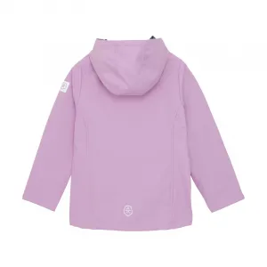 Dievčenská turistická softshellová bunda COLOR KIDS Girls Softshell - Light weight-6285-Orchid