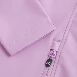 Dievčenská turistická softshellová bunda COLOR KIDS Girls Softshell - Light weight-6285-Orchid