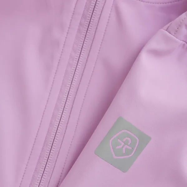 Dievčenská turistická softshellová bunda COLOR KIDS Girls Softshell - Light weight-6285-Orchid