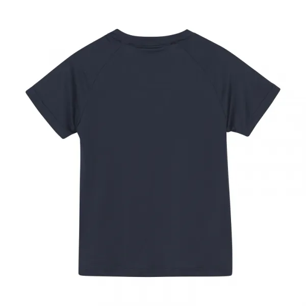 Chlapčenské tričko s krátkym rukávom COLOR KIDS Boys T-shirt W. Print - S S-7850-Total Eclipse