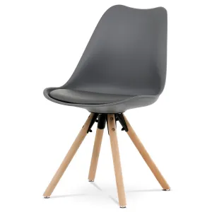 Súprava jedálenských stoličiek CT-762 GREY, 4 ks
