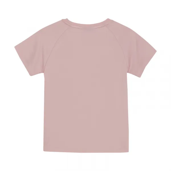 Dievčenské tričko s krátkym rukávom COLOR KIDS Girls T-shirt W. Print -S S-5077-Coral Blush