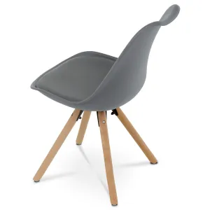 Súprava jedálenských stoličiek CT-762 GREY, 4 ks