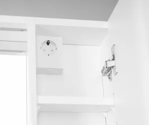 AQUALINE - ZOJA/KERAMIA FRESH STRIP galérka s LED osvetlením, 60x60x14cm, pravá, biela 45022S