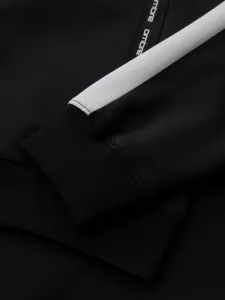 Pánska mikina s kapucňou na zips- čierna