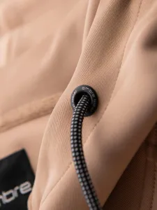 Pánska mikina s kapucňou na zips-béžová