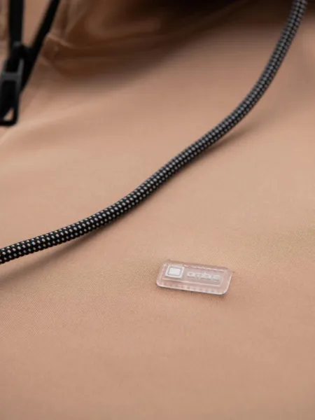 Pánska mikina s kapucňou na zips-béžová