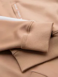 Pánska mikina s kapucňou na zips-béžová