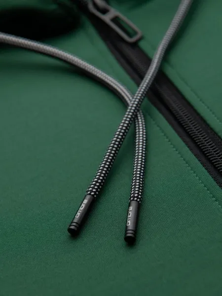 Pánska mikina s kapucňou na zips- zelená