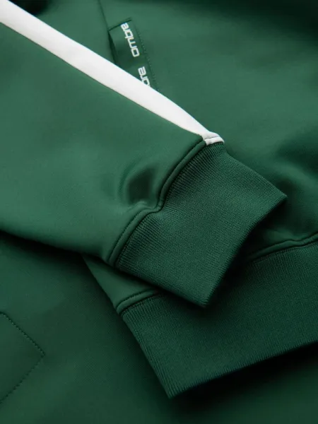 Pánska mikina s kapucňou na zips- zelená