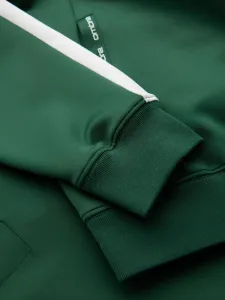 Pánska mikina s kapucňou na zips- zelená