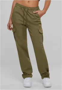 Women's Cargo Twill Trousers Tiniolive High Waist