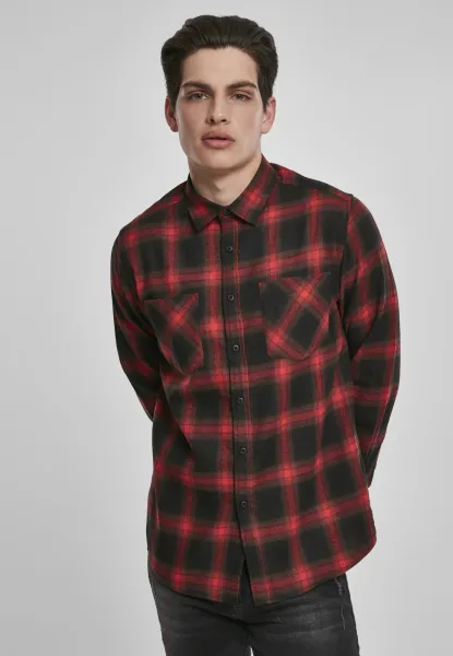 Plaid Flannel Shirt 6 Black/Red