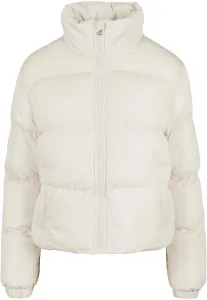 Women's short peach jacket with white sand