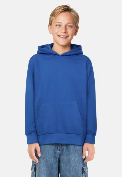 Terry blue boys' hoodie